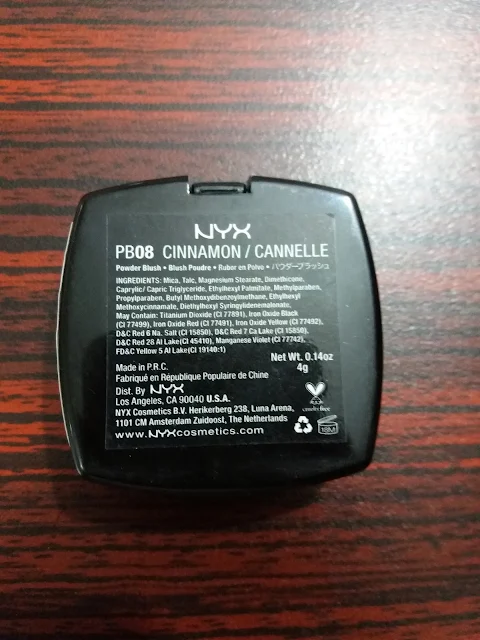 NYX Powder Blush Cinnamon Review and Swatches