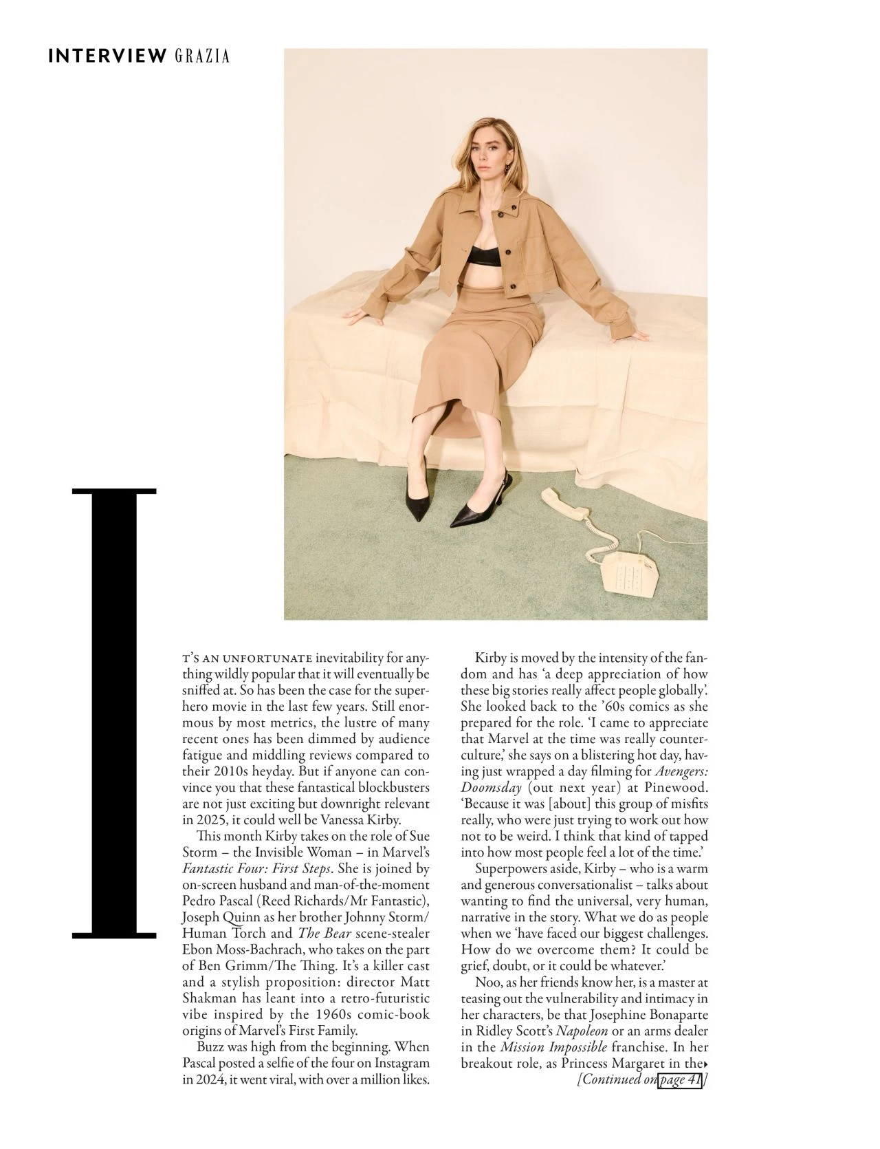 Vanessa Kirby: Grazia UK August 4th 2025