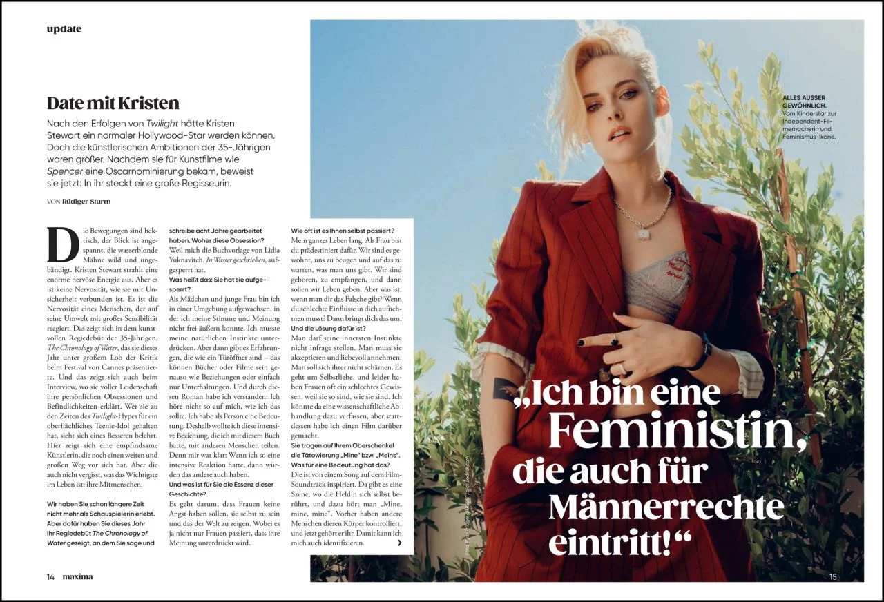 Kristen Stewart for Maxima November 2025 photoshoot