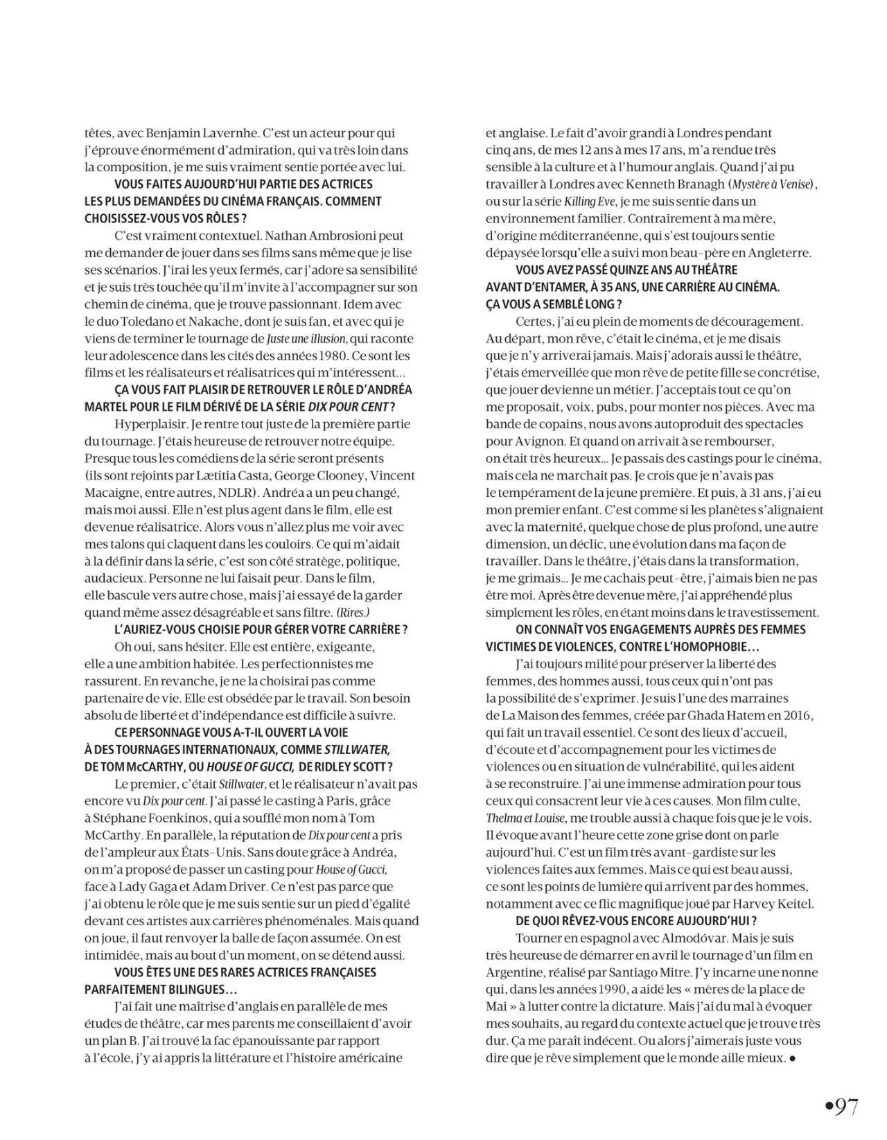 Camille Cottin for Madame Figaro – November 28, 2025