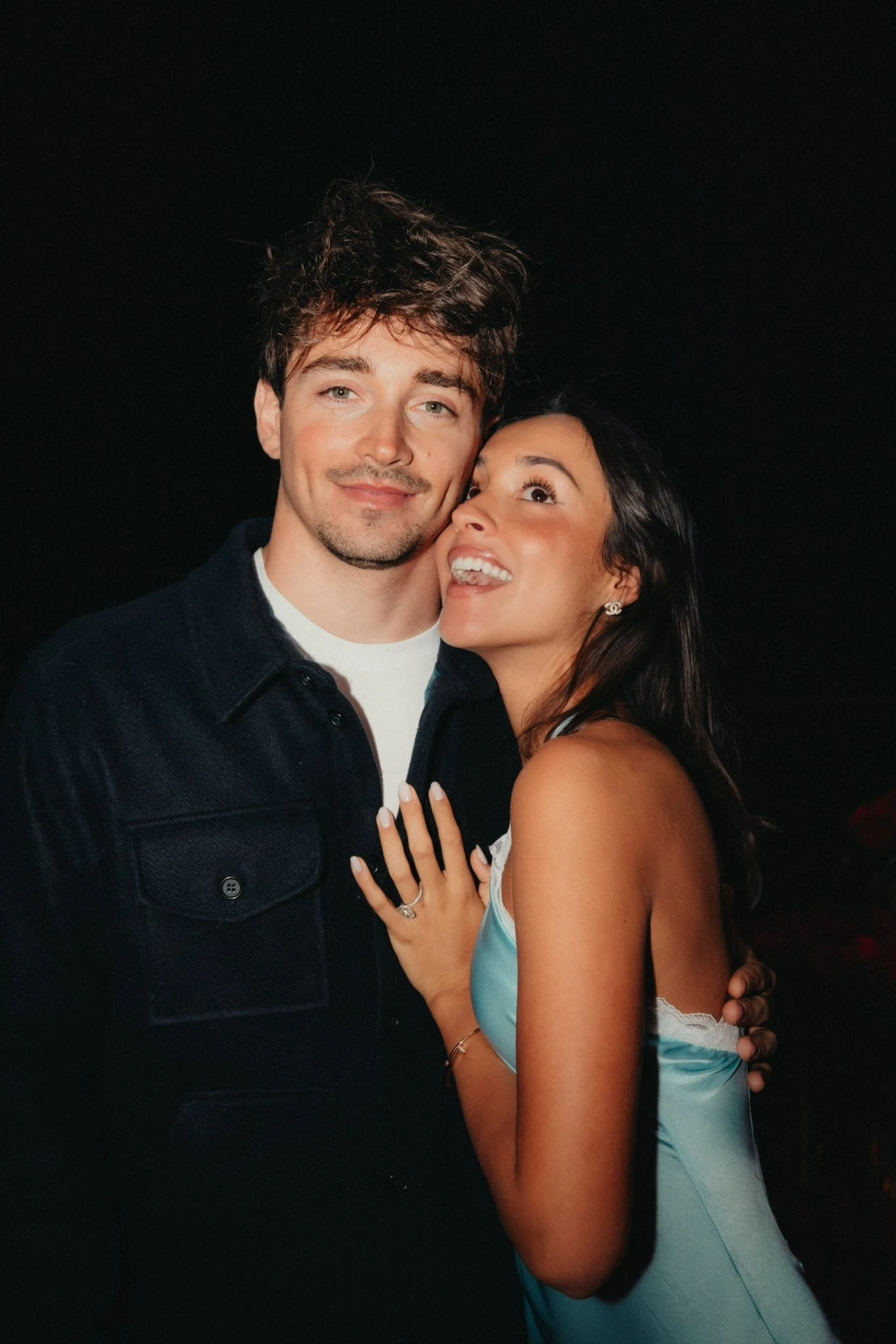 Charles Leclerc Gets Engaged to Alexandra Saint Mleux in Romantic Proposal with Dog Leo