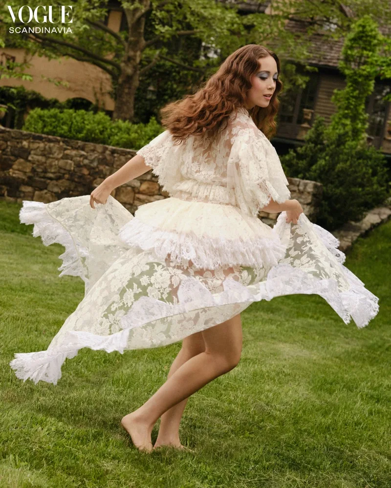 Icelandic Star Laufey Wows in Garden Shoot for Vogue Scandinavia Cover