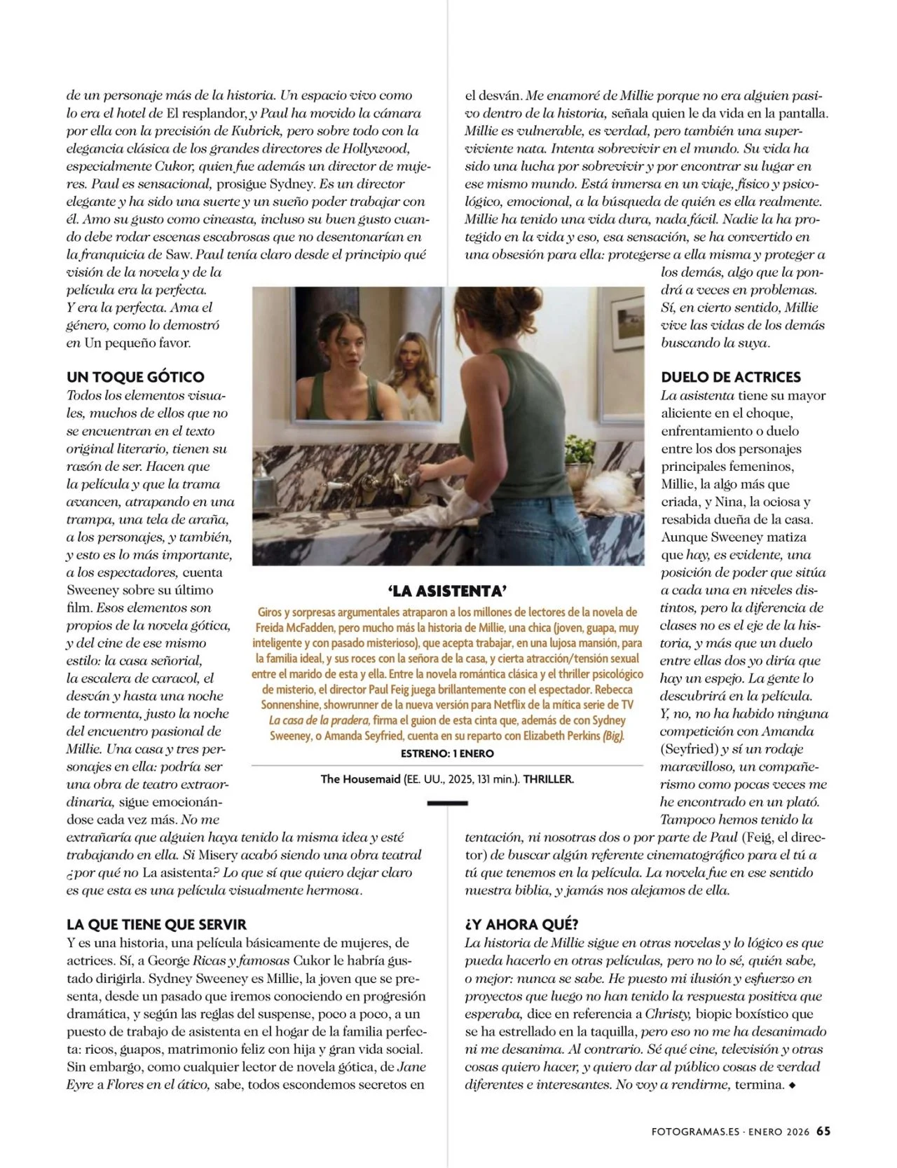 Sydney Sweeney - Fotogramas magazine