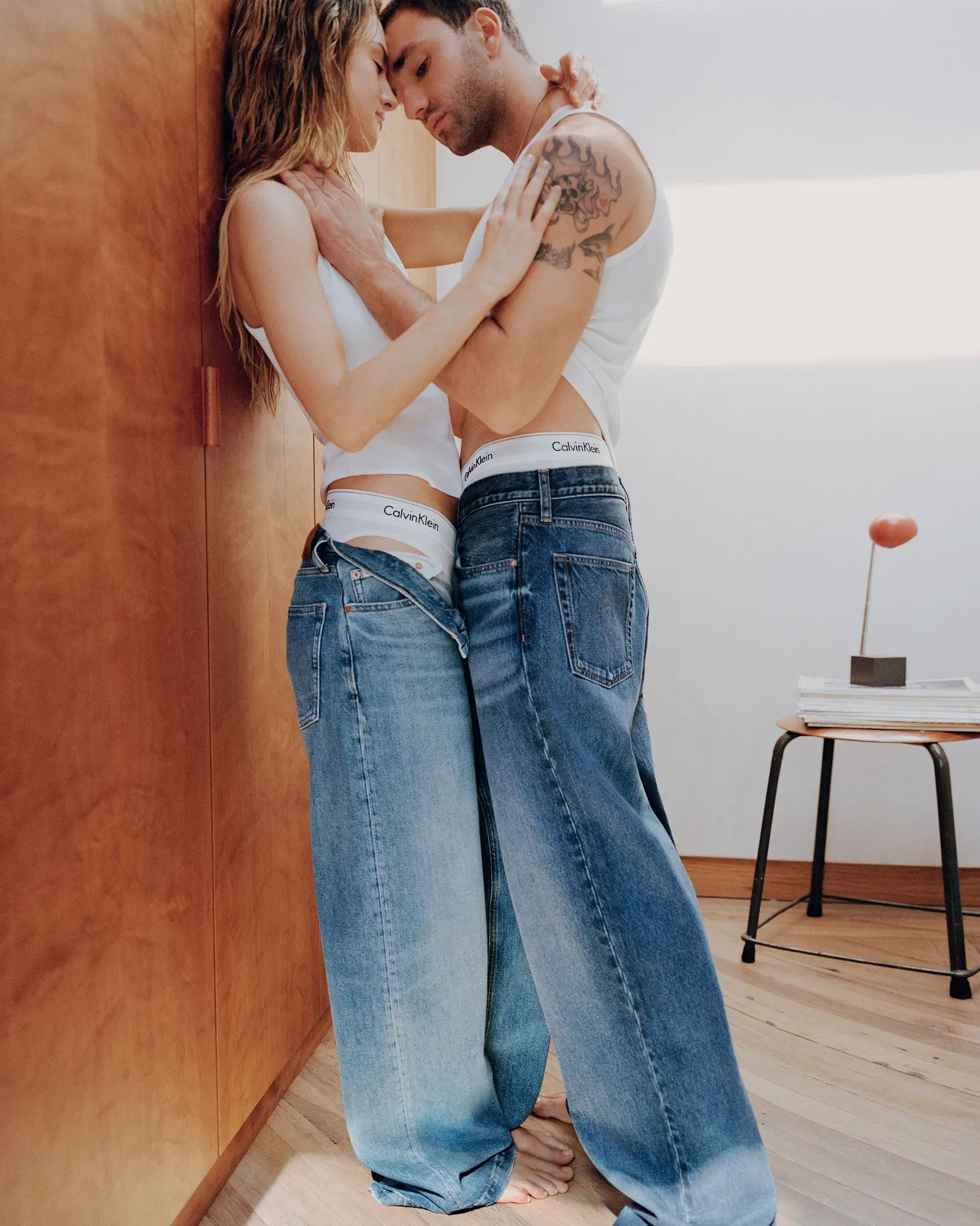 Grace Van Patten and Jackson White wearing Calvin Klein underwear in Valentine’s campaign