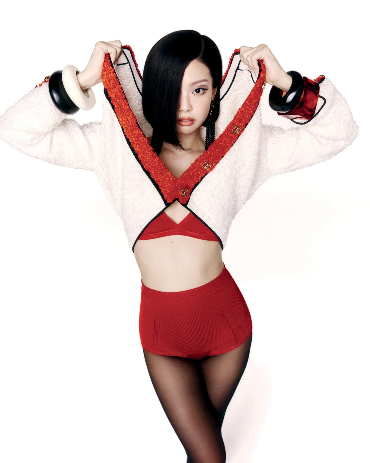 BLACKPINK’s Jennie styled in statement bangles and earrings for V Magazine cover shoot