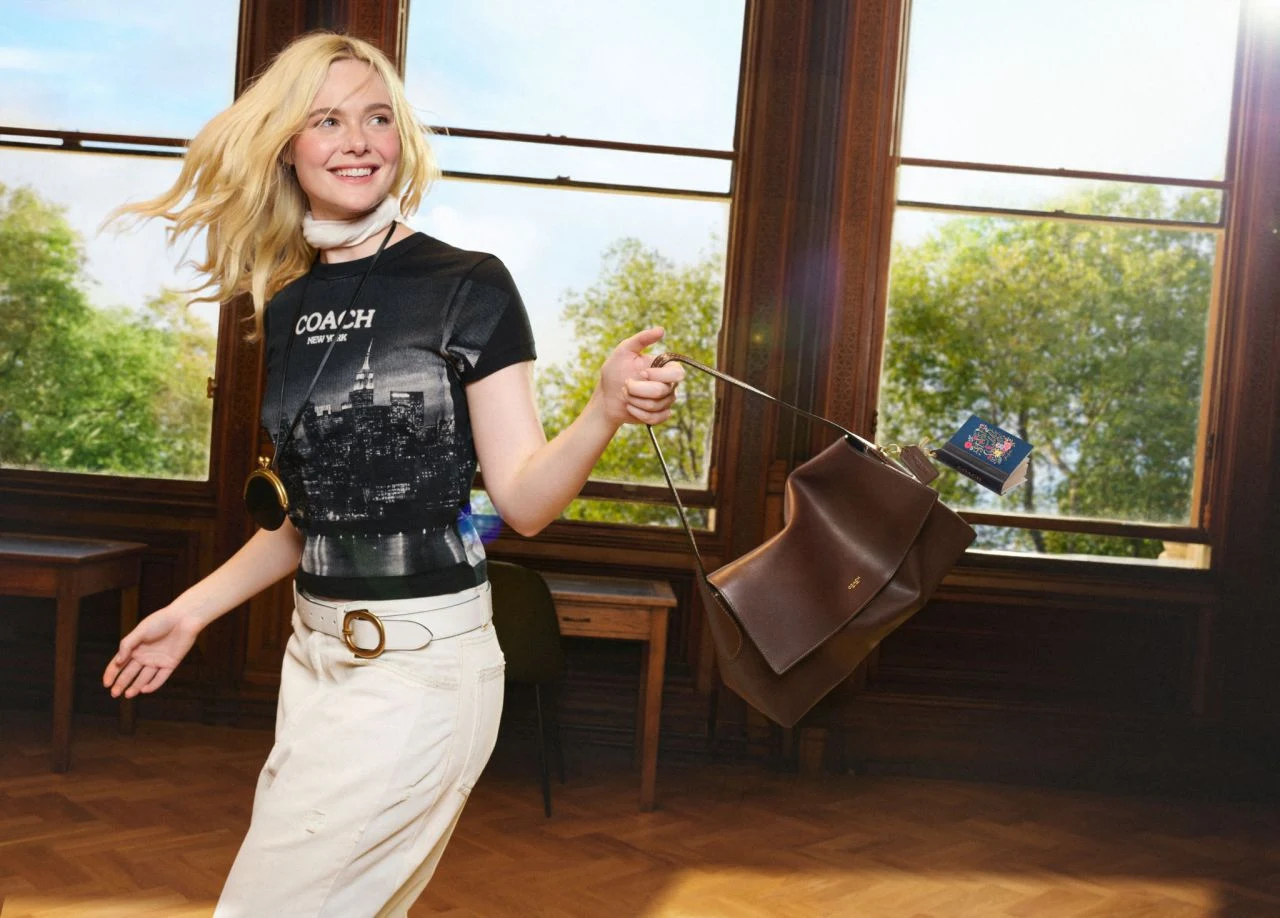 Elle Fanning in Coach Spring 2026 Campaign