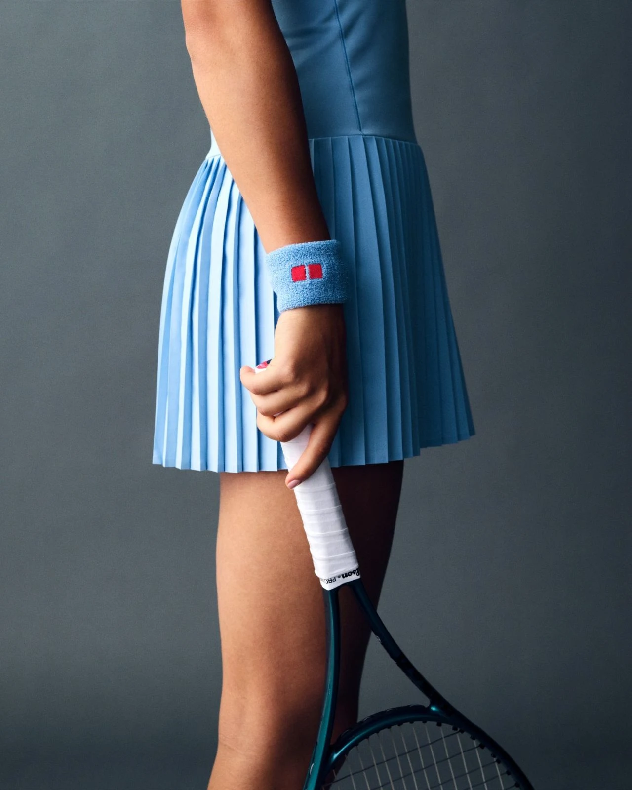 Emma Raducanu racerback pleated tennis dress