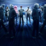 Balenciaga character skin featuring structured high-fashion armor in PUBG