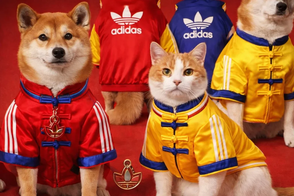 adidas Turns Its Viral Chinese-Style Jacket into a Pet Collection