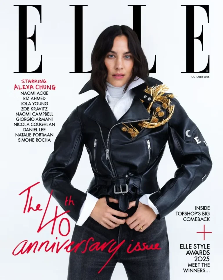Alexa Chung - ELLE UK October 2025 Cover
