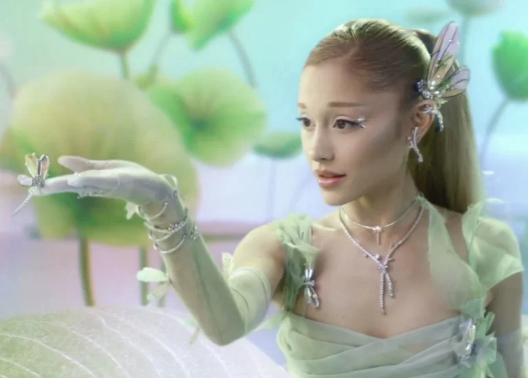 Ariana Grande Swarovski dragonfly jewelry campaign March 2026