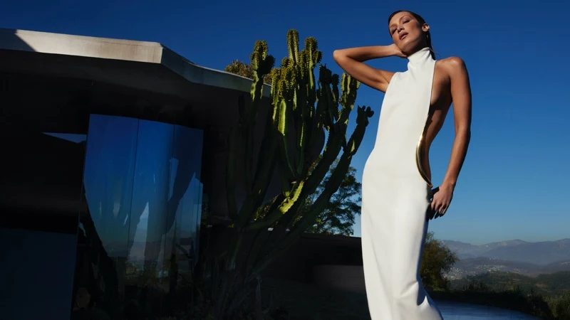 Bella Hadid REVOLVE Los Angeles campaign photoshoot