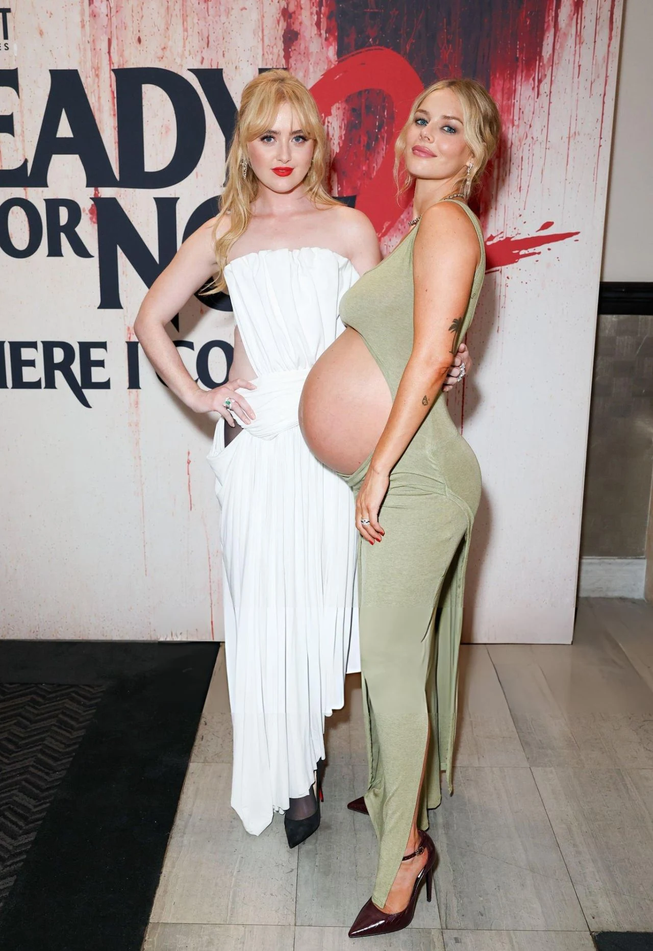 Kathryn Newton Samara Weaving posing together red carpet event