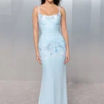 Kendall Jenner Chanel blue gown Vanity Fair Oscar Party 2026