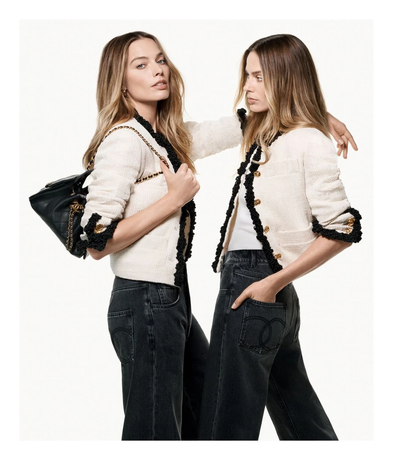 Margot Robbie for the Chanel 25 Mini Handbag Campaign 2026