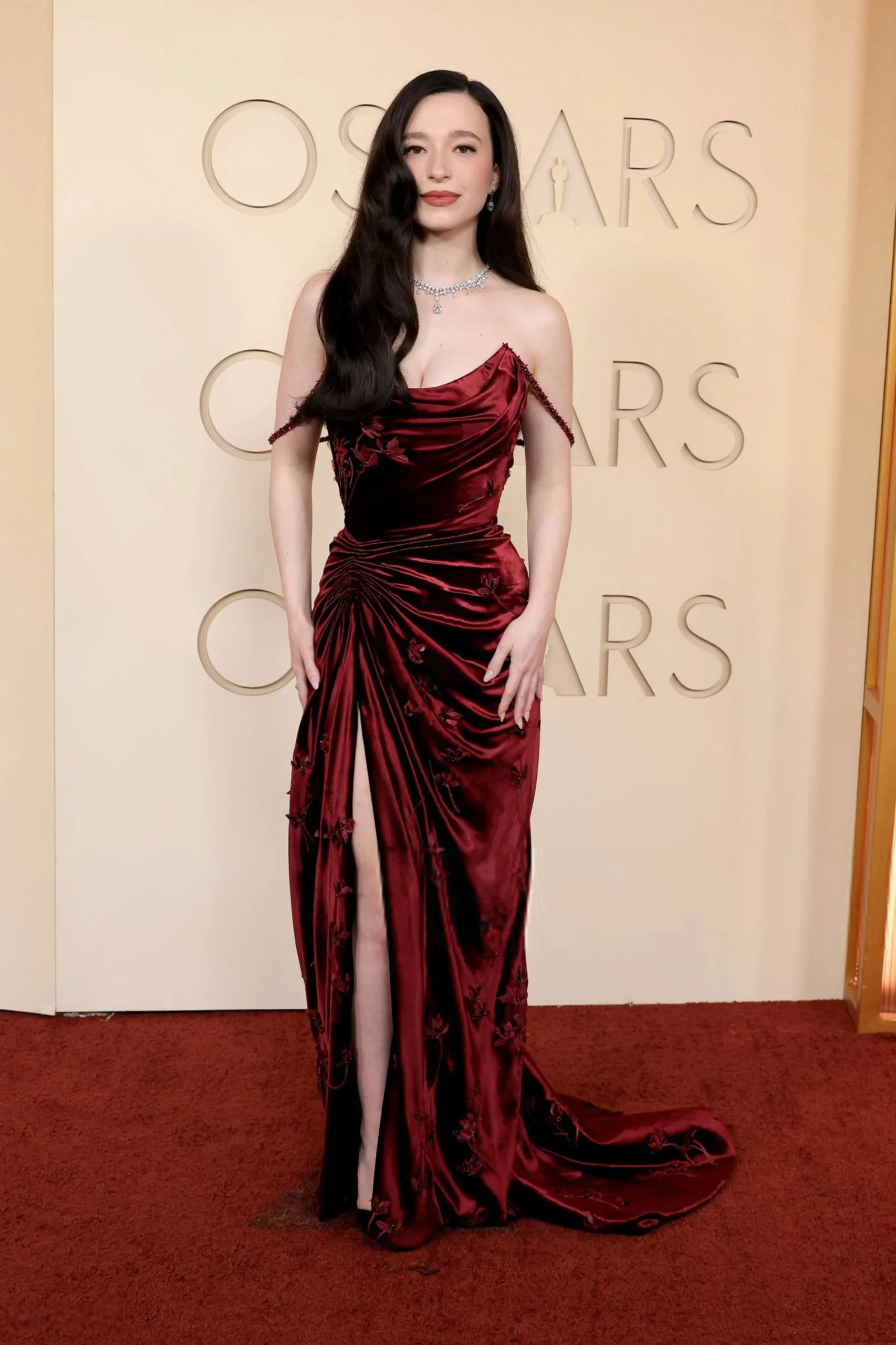 Mikey Madison red Dior gown Oscars 2026 red carpet