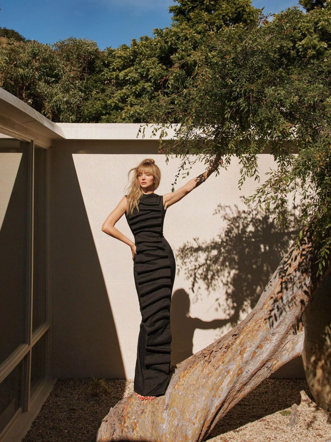 Miranda Kerr black ribbed gown Marie Claire Australia 2026