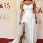 Priyanka Chopra white Dior gown Oscars 2026 red carpet