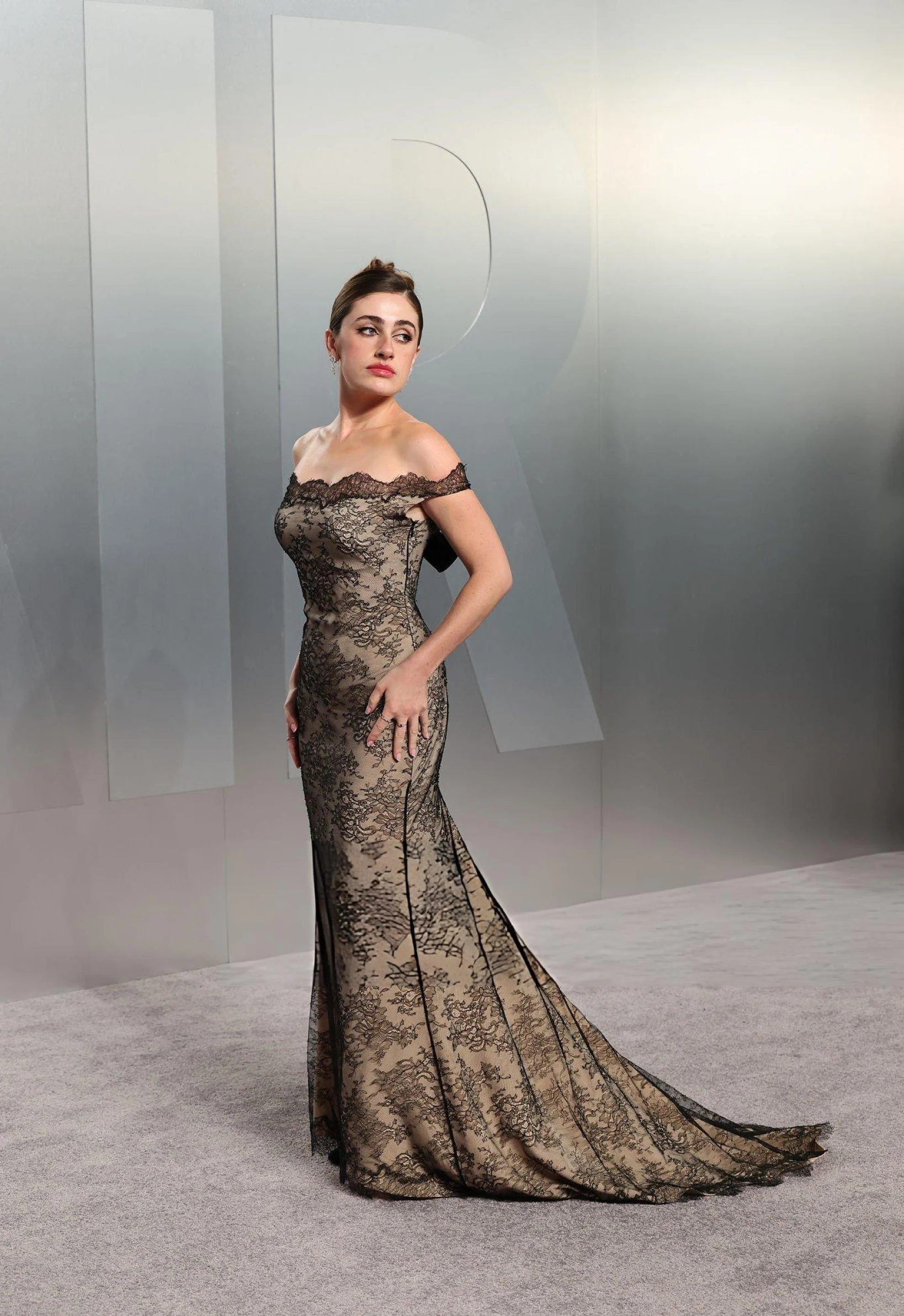 Rachel Sennott Balenciaga lace gown Vanity Fair Oscar Party 2026