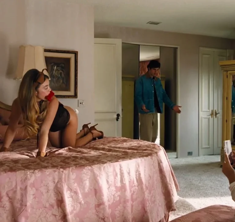 Sydney Sweeney as Cassie Howard wearing black lingerie in Euphoria season 3 trailer