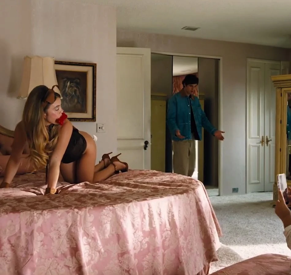 Sydney Sweeney as Cassie Howard wearing black lingerie in Euphoria season 3 trailer